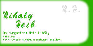 mihaly heib business card